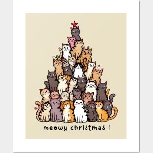 Meowy Christmas Posters and Art